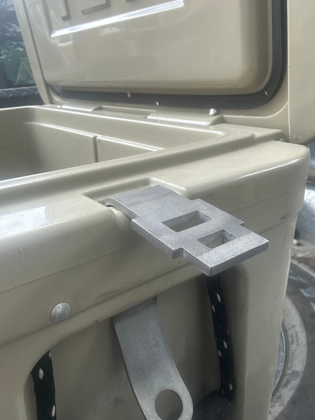 Bracket installed in cooler