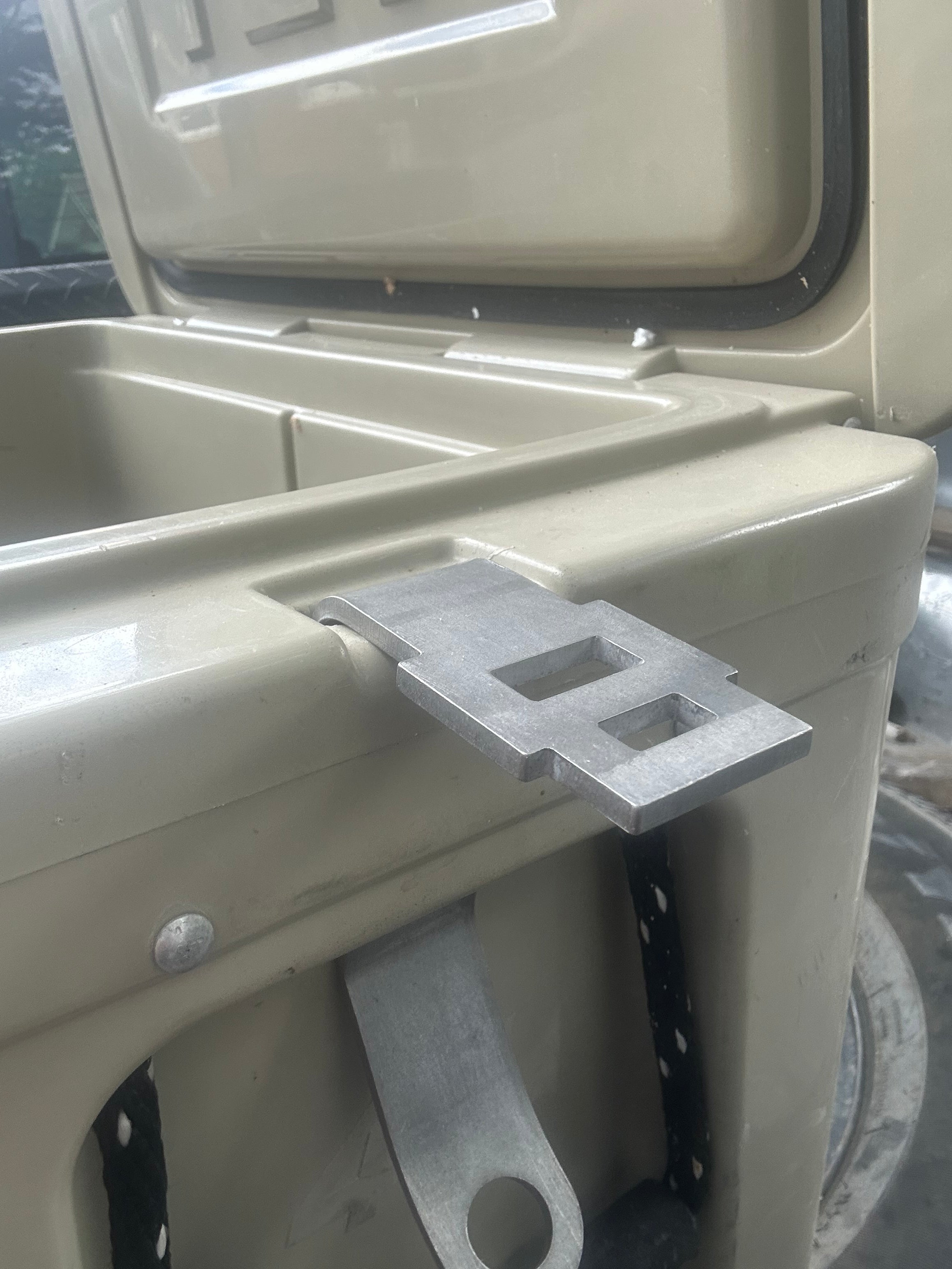 Bracket installed in cooler